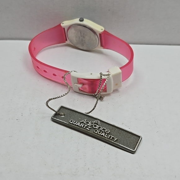 Womens Girls Pink Advance Retro Rotating Second Hand Watch New Battery - Picture 7 of 11